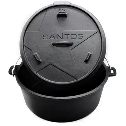 SANTOS Dutch Oven 12qt ohne Füße