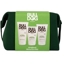Bulldog Skincare Hautpflege-Set für Herren, grüner Kulturbeutel