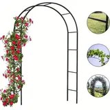 Famanu Pergola Metall - Elegante Rosenbogen für Kletterpflanzen - 240x140x38 cm