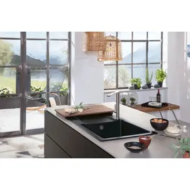 Villeroy & Boch Siluet 1000x510mm graphit + Handbetätigung