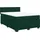 vidaXL Boxspringbett mit Matratze Dunkelgrün 140x200 cm Samt