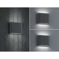 Meine wunschleuchte LED Außenwandlampen SET Anthrazit mit Up and