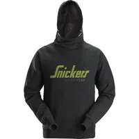 snickers-workwear Arbeitspullover Logo-Hoodie 2845, mit Kapuze, schwarz, Größe M