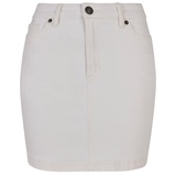 URBAN CLASSICS Ladies Organic Stretch Denim Mini Skirt, offwhite raw,