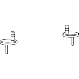 Duravit 0061381000 Scharnier-Set für WC-Sitz mit Absenkautomatik