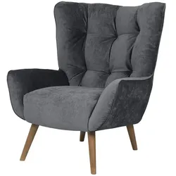 SOHO Polstersessel  Jolyn ¦ grau ¦ Maße (cm): B: 87 H: 100 T: 86.0