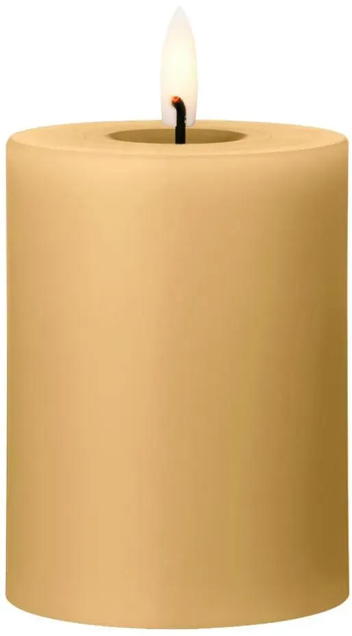 Ester & Erik LED Blockkerze 10 cm Almond Butter