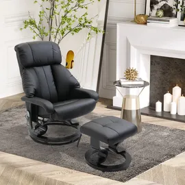 Homcom Massagesessel mit Fußhocker Relaxsessel Elektrischer Fernsehsessel