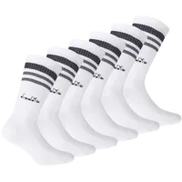 Diadora Socken 6er Pack Bequem sitzend WEISS|WEISS 43-46
