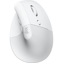 Logitech Lift for Mac Maus ergonomisch kabellos weiß