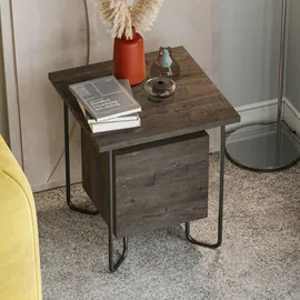 Decortie Nachttisch Acres ca. 40x45x40 cm Dunkelbraun,