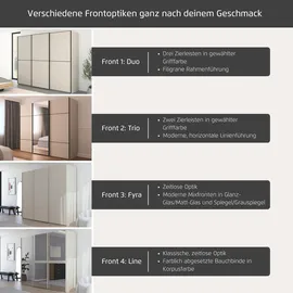 Rauch Schwebetürenschrank SCALE-FYRA 181 x 223 x 68 cm Grau