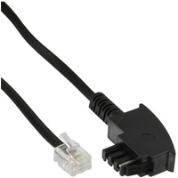 InLine TAE-F Kabel, 6polig/4adrig, für Import, TAE-F Stecker / RJ11 Stecker, 6m