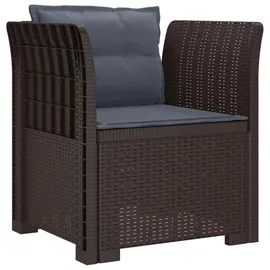 vidaXL 1-Sitzer Sessel 1 x 1 x 1 cm braun
