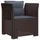 vidaXL 1-Sitzer Sessel 1 x 1 x 1 cm braun
