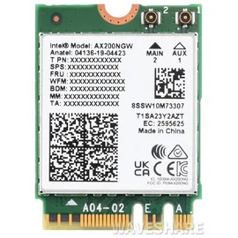 Waveshare Wireless MINIPCIE AX210 NIC, Compatible with Linux, Windows 10/11, Gigabit Tri-Band Wi-Fi 6E, 802.11AX Standard, Bluetooth 5.3