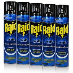 Raid Insektenfalle 5x Raid Insekten-Spray 400 ml - Wirkt sicher und schnell