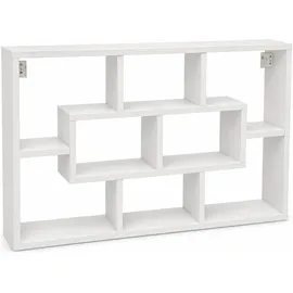VCM Hängeregal 85 x 48 x 16 cm Weiß