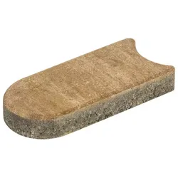 Farbe: sandstein  Rasenmähkante, Beton, gefast, sandsteinfarben, 24x12x4 cm  - beige