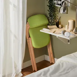 SoBuy Klappstuhl gepolstert grün