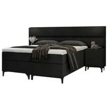 Best For Home Boxspringbett 140 x 200 cm Schwarz