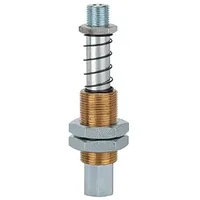 Riegler Federstössel, Sauger-/Vakuumanschluss M5 IG, Federweg 10,0 mm