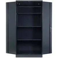 Proregal Stahlschrank, Anthrazit, Metall, Rechteckig, 92x195x60 cm, Arbeitszimmer, Aktenschränke