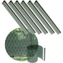 Kadax Clips aus Kunststoff für Zaunfolie, Grün, 6 Stück - KADAX