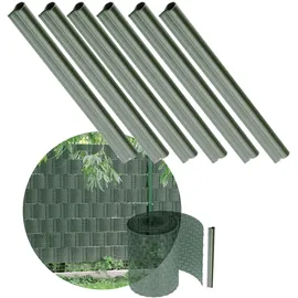 Kadax Clips aus Kunststoff für Zaunfolie, Grün, 6 Stück - KADAX