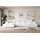 altdecor Wohnlandschaft, Weiß, 6-Sitzer, U-Form, 344x73x165 cm, Wohnzimmer, Sofas & Couches, Wohnlandschaften, Wohnlandschaften in U-Form