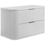 Rodan Waschbeckenunterschrank 2 Schubladen 80 x 51 cm Weiß