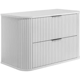 Rodan Waschbeckenunterschrank 2 Schubladen 80 x 51 cm Weiß
