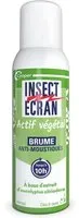 INSECT ECRAN - Brume Anti-Moustiques Protection contre les piqûres de moustiques Peau Actif d'origine végétale Aérosol Liquide 100 ml