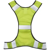 Hama Reflektierende Laufweste f. Jogger, mit Tasche, größenverstellbar, Neongelb
