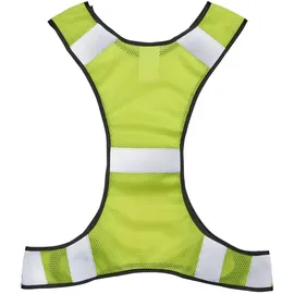 Hama Reflektierende Laufweste f. Jogger, mit Tasche, größenverstellbar, Neongelb