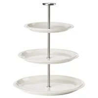 ZONE Denmark Etagere dreistöckig – 24 cm, Porzellan, weiß,