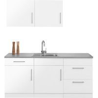 wiho Küchen Küche »Cali«, wahlweise mit E-Geräten, Breite 180 cm weiß