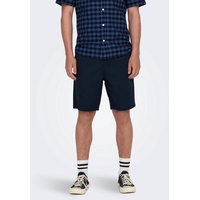 ONLY & SONS Shorts »ONSLINUS 0007 COT LIN SHORTS NOOS«, Blau