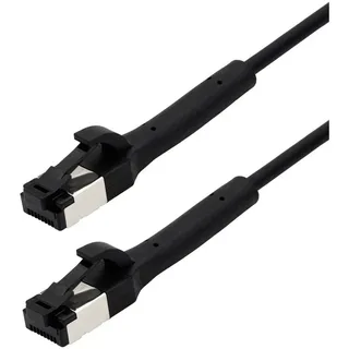 Maxtrack TI42-0,25L RJ45 Netzwerkkabel, Patchkabel CAT 8.1 U/FTP 0.25 m Schwarz Einzelschirm,