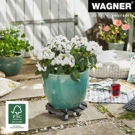 Wagner-System Pflanzenroller WPC Ø 29 x 7,5 cm anthrazit