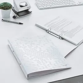 Leitz WOW Ringbuch 2-Ringe perlweiß