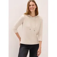 Cecil Hoodie Rippstruktur Beige L