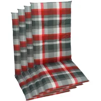 GO-DE Sitzauflage GO-DE, rot, B:48cm H:5cm T:108cm, Baumwolle, Polyester,