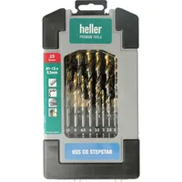 Heller Tools GmbH Metallbohrer-Set DIN 338 Stepstar 1-13 mm 25-tlg.