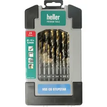 Heller Tools GmbH Metallbohrer-Set DIN 338 Stepstar 1-13 mm 25-tlg.