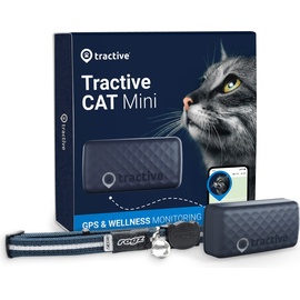 Tractive CAT Mini GPS Tracker für Katzen, inkl. Rogz Sicherheitshalsband (TRCAT5DB)