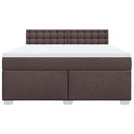 vidaXL Boxspringbett 180 x 200 cm Dunkelbraun