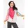 Zwillingsherz Dreieckstuch ZWILLINGSHERZ "Liebervoller Mix", Damen, pink (magenta), Viskose, Modetücher, Mit Tasseln