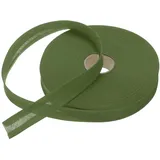 QUARKZMAN 46 Meter Schrägband Baumwolle Dunkelgrün, 2.5 cm Einfassband zum Nähen, Stoffband für DIY-Projekte, Stricken, Nähen