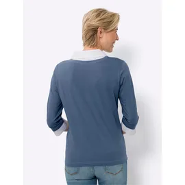 Classic Basics Sieh an! 2-in-1-Shirt in jeansblau | Gr.: 40